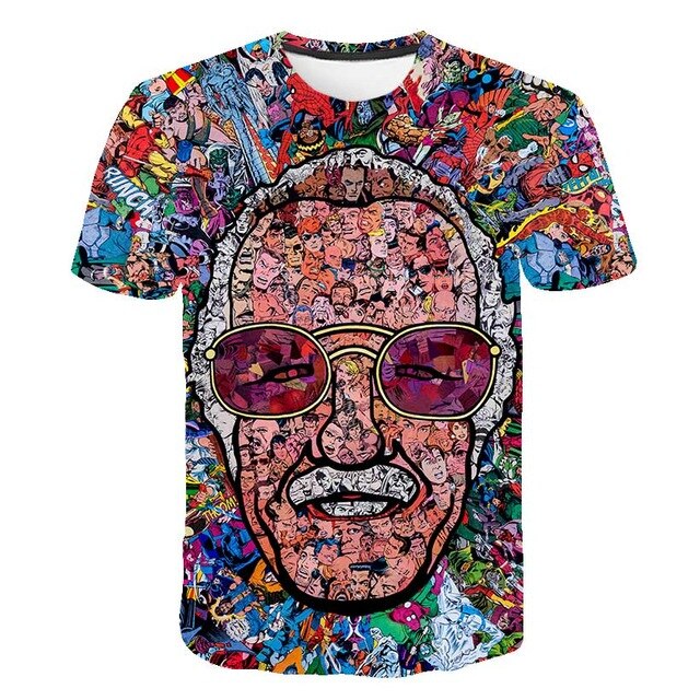 spongebob squarepants casual men's t-shirts, 3D printed t-shirts, casual cartoon fashion t-shirts, men and women-11