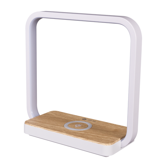Contemporary White Wireless Phone Charger-1