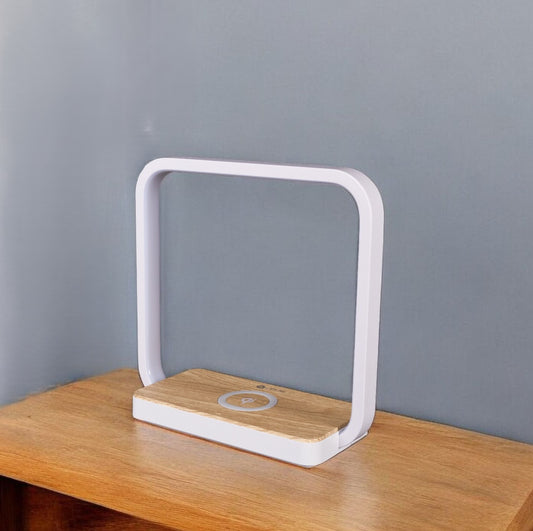 Contemporary White Wireless Phone Charger-0